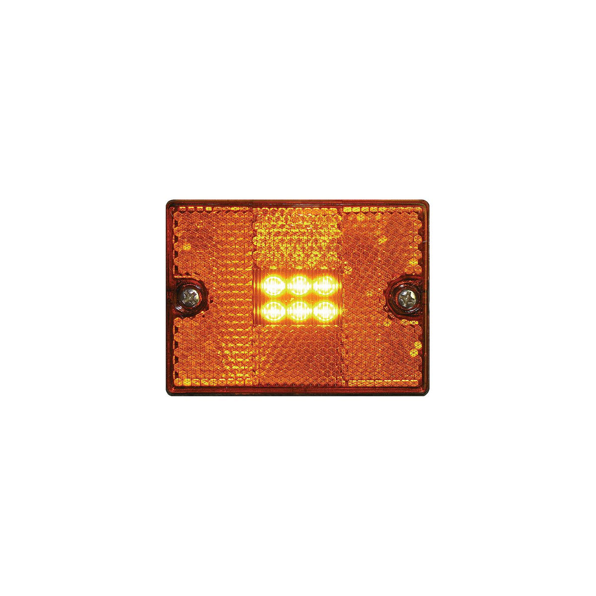 LED Square Stud-Mount Clearance/Marker Light, Amber