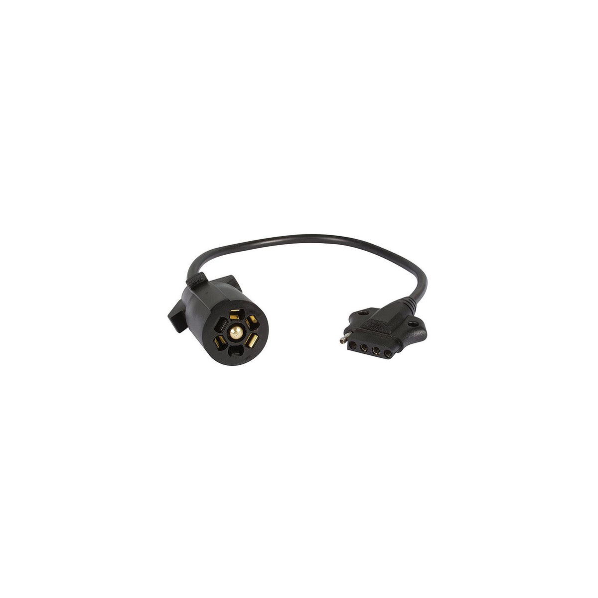 7-Way Round to 5-Way Flat Adapter w/ Lead