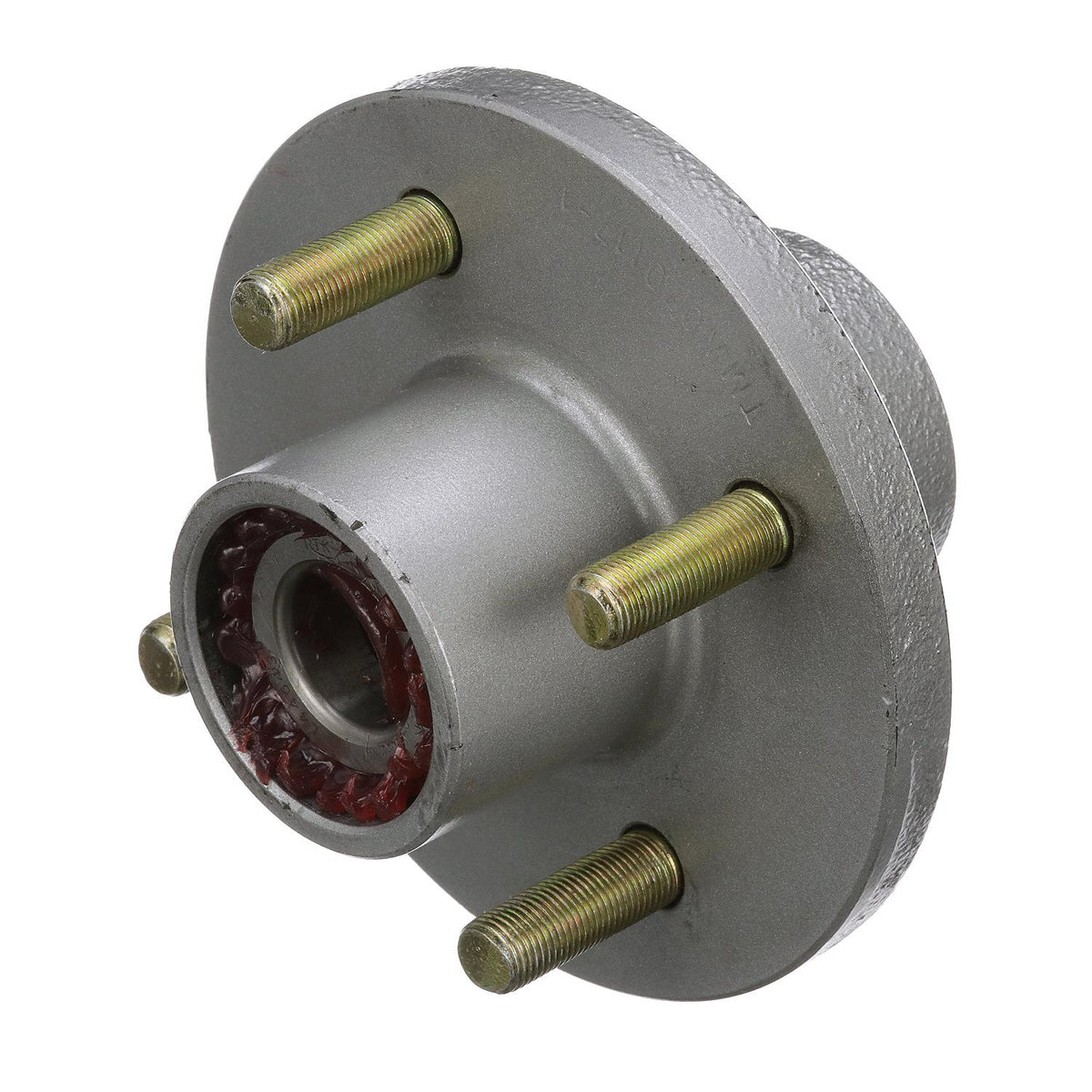 Galvanized Trailer Wheel Hub, 1in x 4 Lug