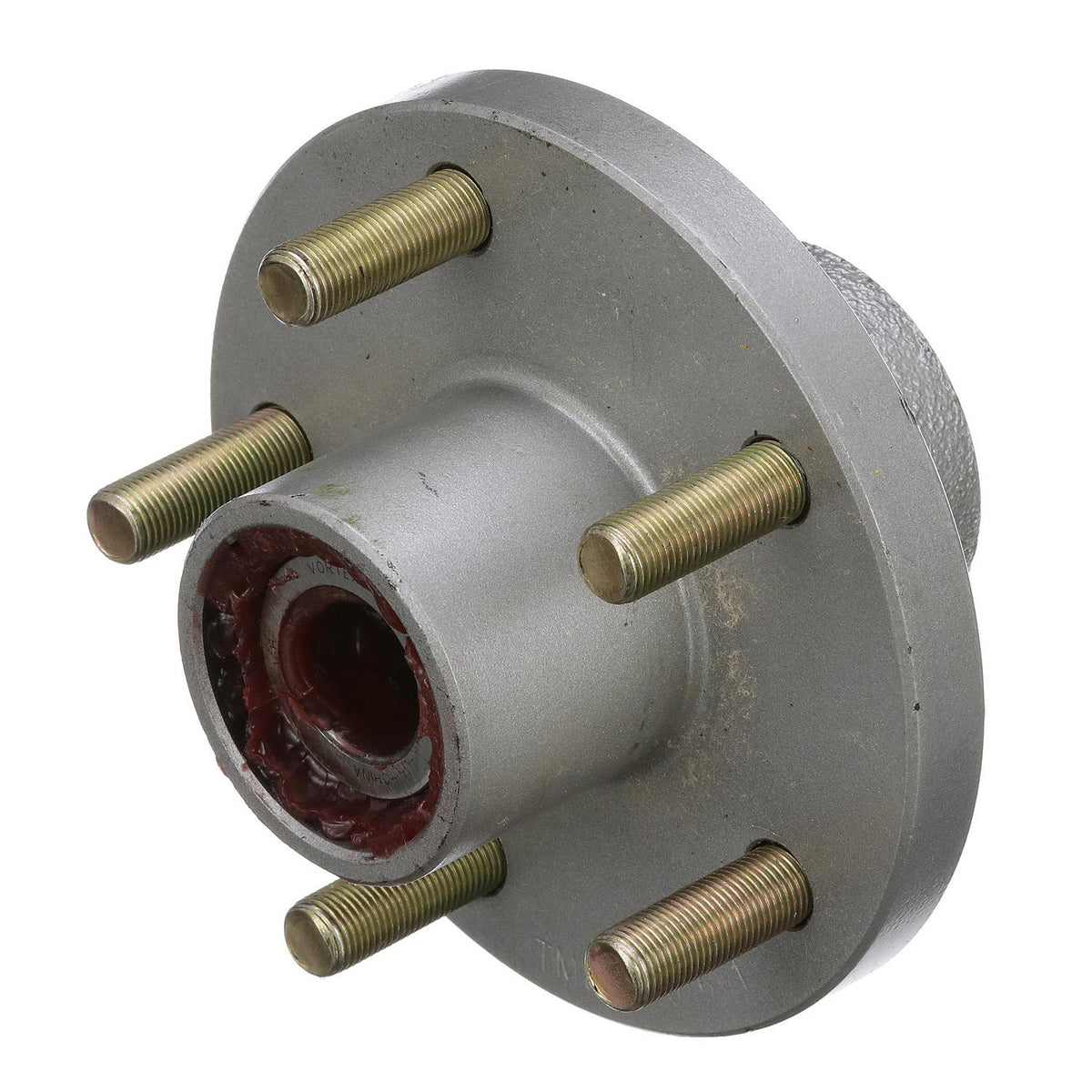 Galvanized Trailer Wheel Hub, 1in x 5 Lug UHI