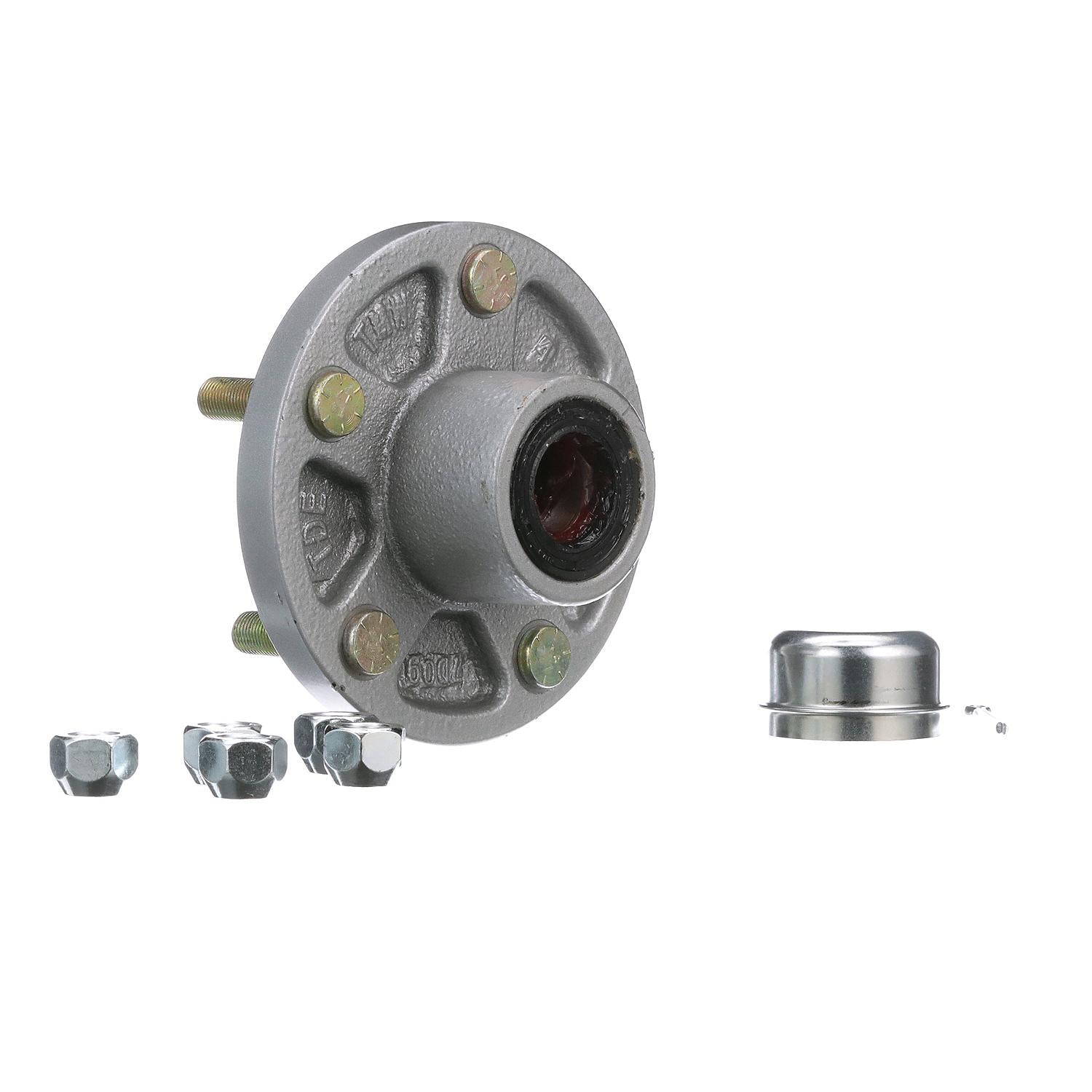 Galvanized Trailer Wheel Hub, 1-1/16in x 5 Lug UHI