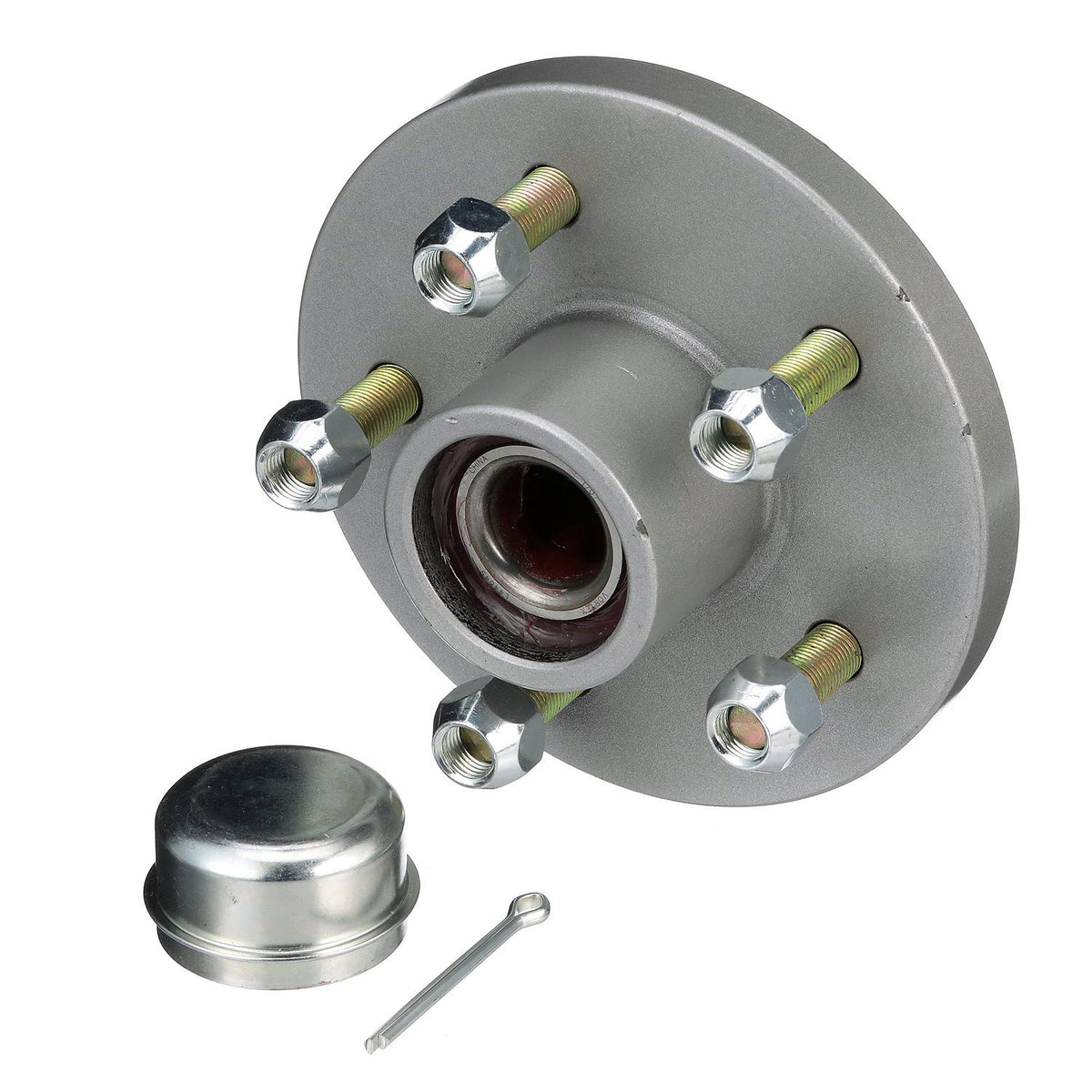 Galvanized Trailer Wheel Hub, 1-3/8in x 1-1/16in x 5 Lug UHI