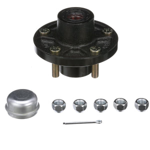 Painted Trailer Wheel Hub, 1in x 5 Lug UHI