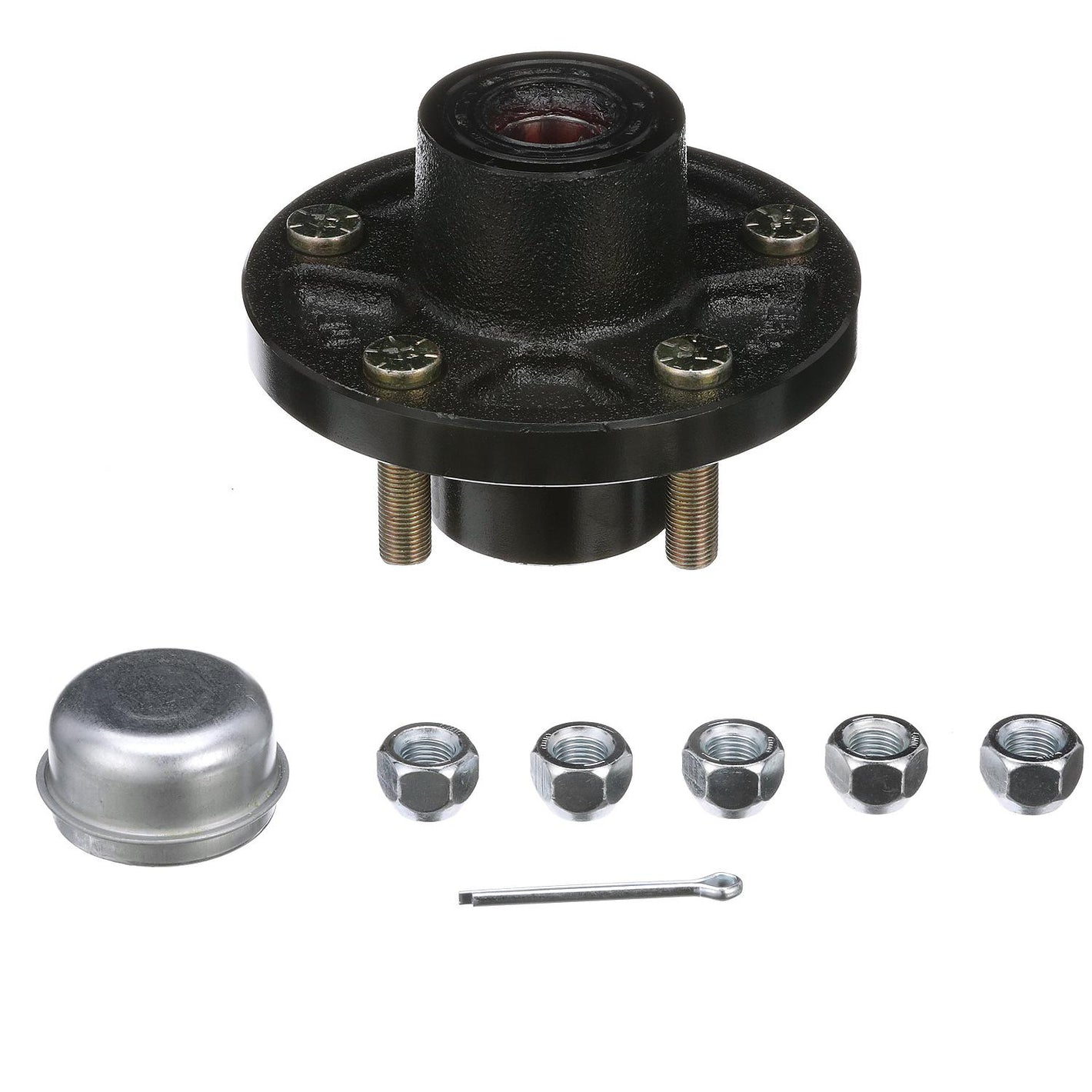 Painted Trailer Wheel Hub, 1in x 5 Lug UHI