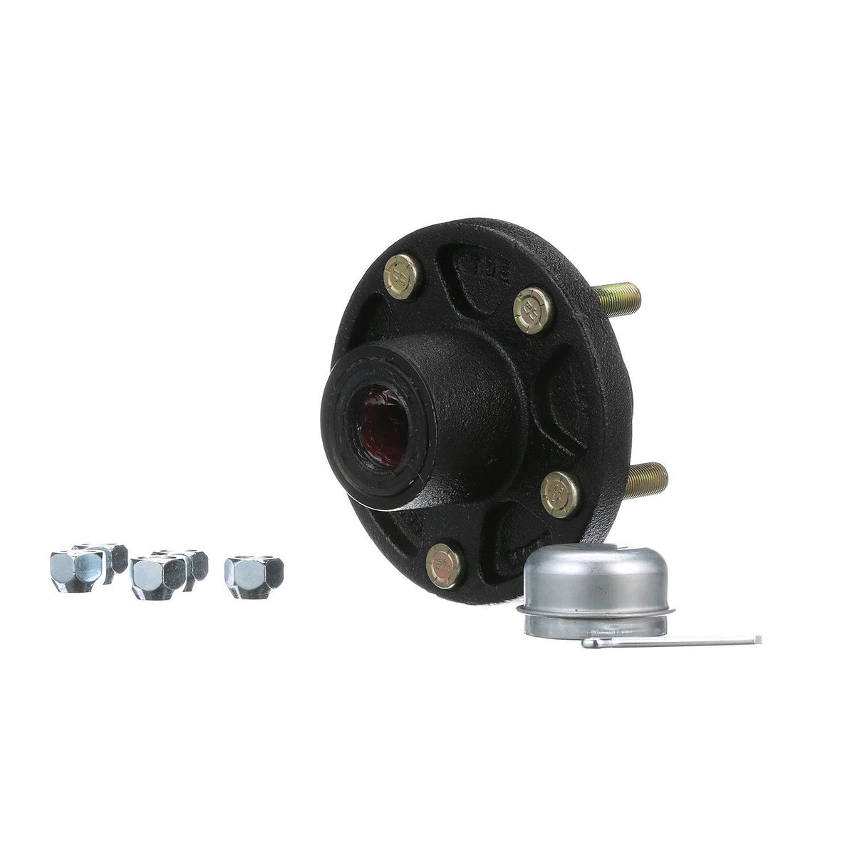 Painted Trailer Wheel Hub, 1-1/16in x 5 Lug UHI