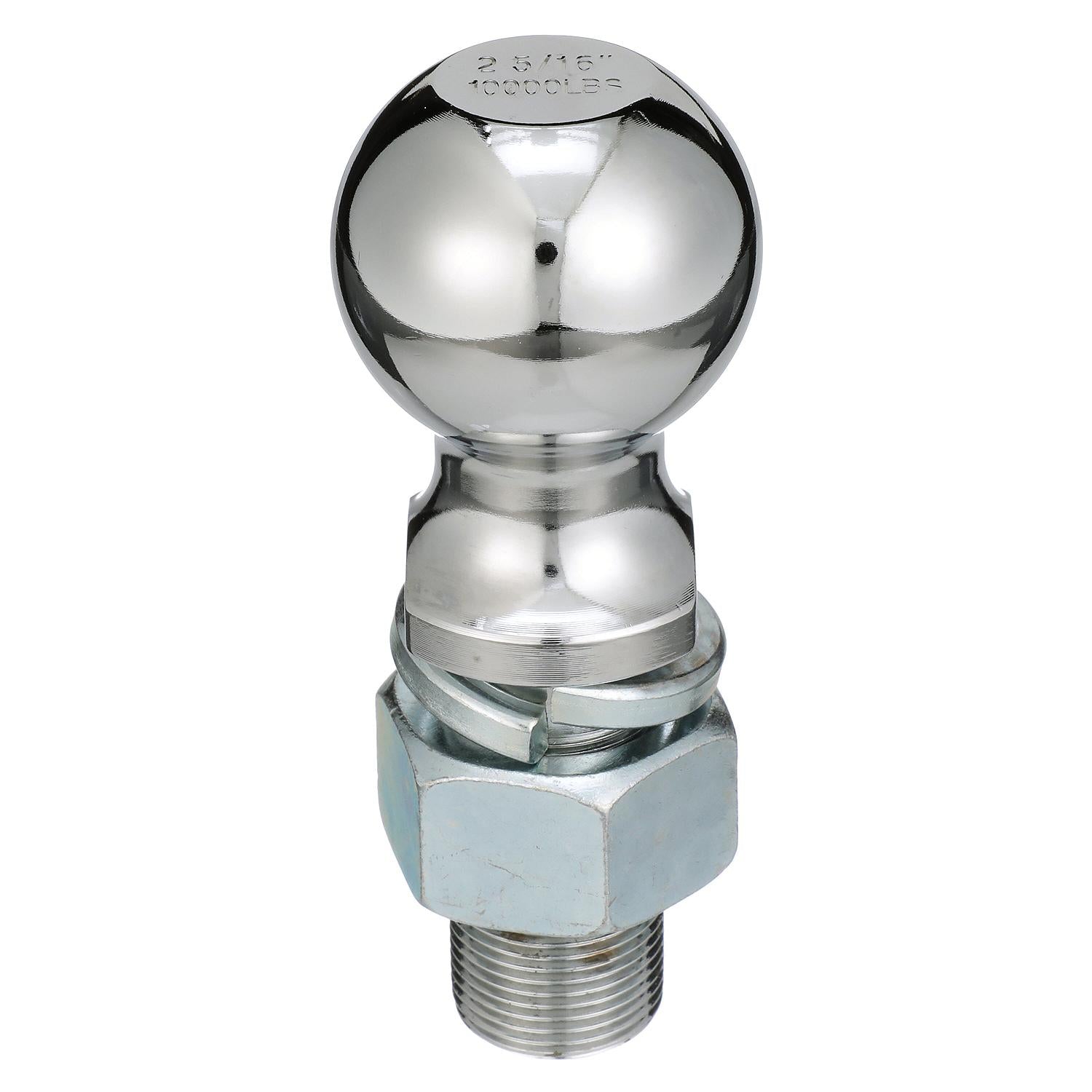 Chrome Plated Steel Trailer Coupler Ball, 2-5/16in x 1-1/4in x 2-3/4in