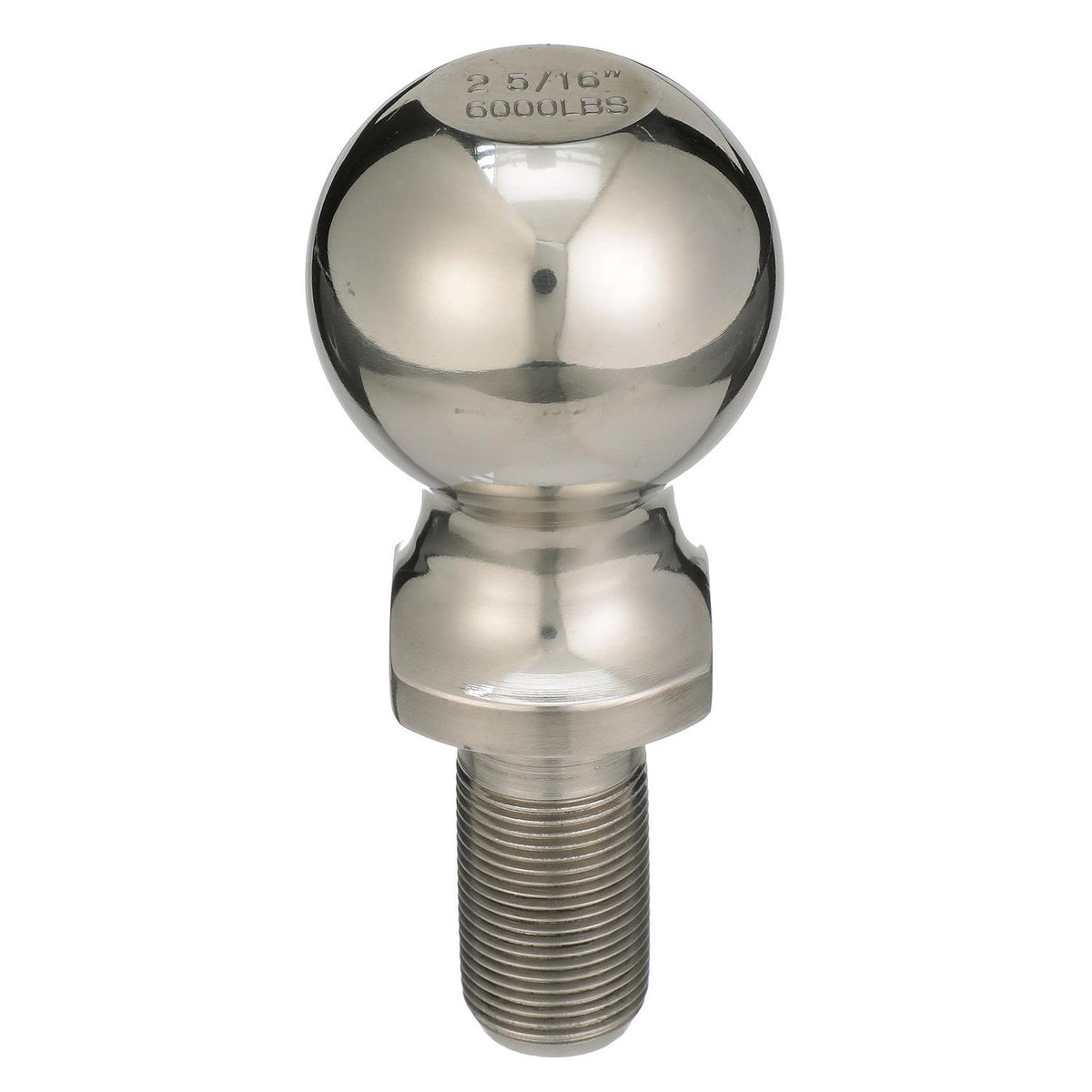 Stainless Steel Trailer Coupler Ball, 2-5/16in x 1in x 2-1/8in
