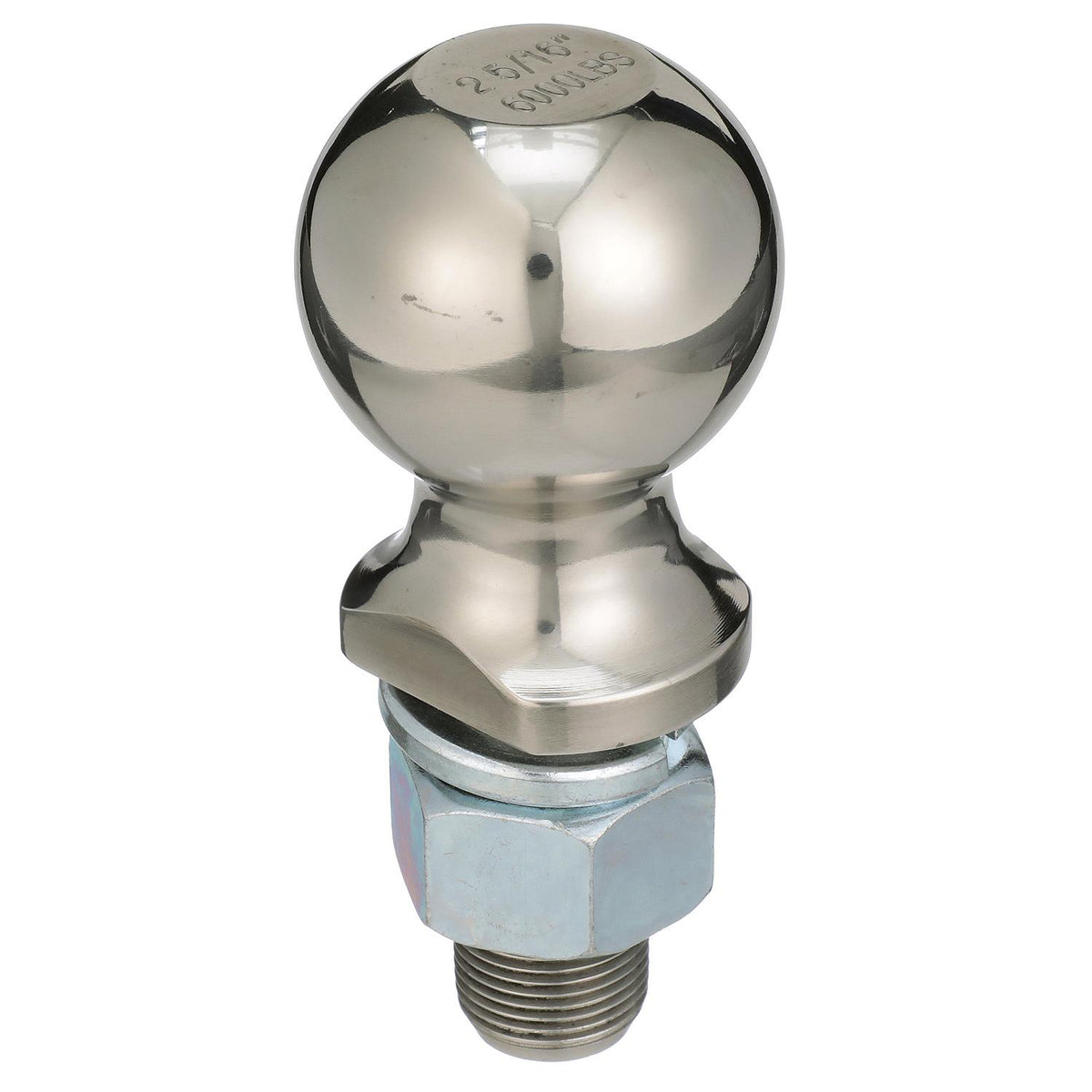 Stainless Steel Trailer Coupler Ball, 2-5/16in x 1in x 2-1/8in