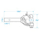 6-Ton Pintle Hook, 7,000 lb. w/ 2in Hitch Ball