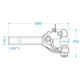 6-Ton Pintle Hook, 12,000 lb. w/ 2-5/16in Hitch Ball