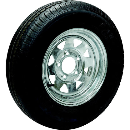 ST175/80R13C/5H KR35 13in Galvanized Spoke, 5-Lug on 4-1/2in Radial Tire & Wheel