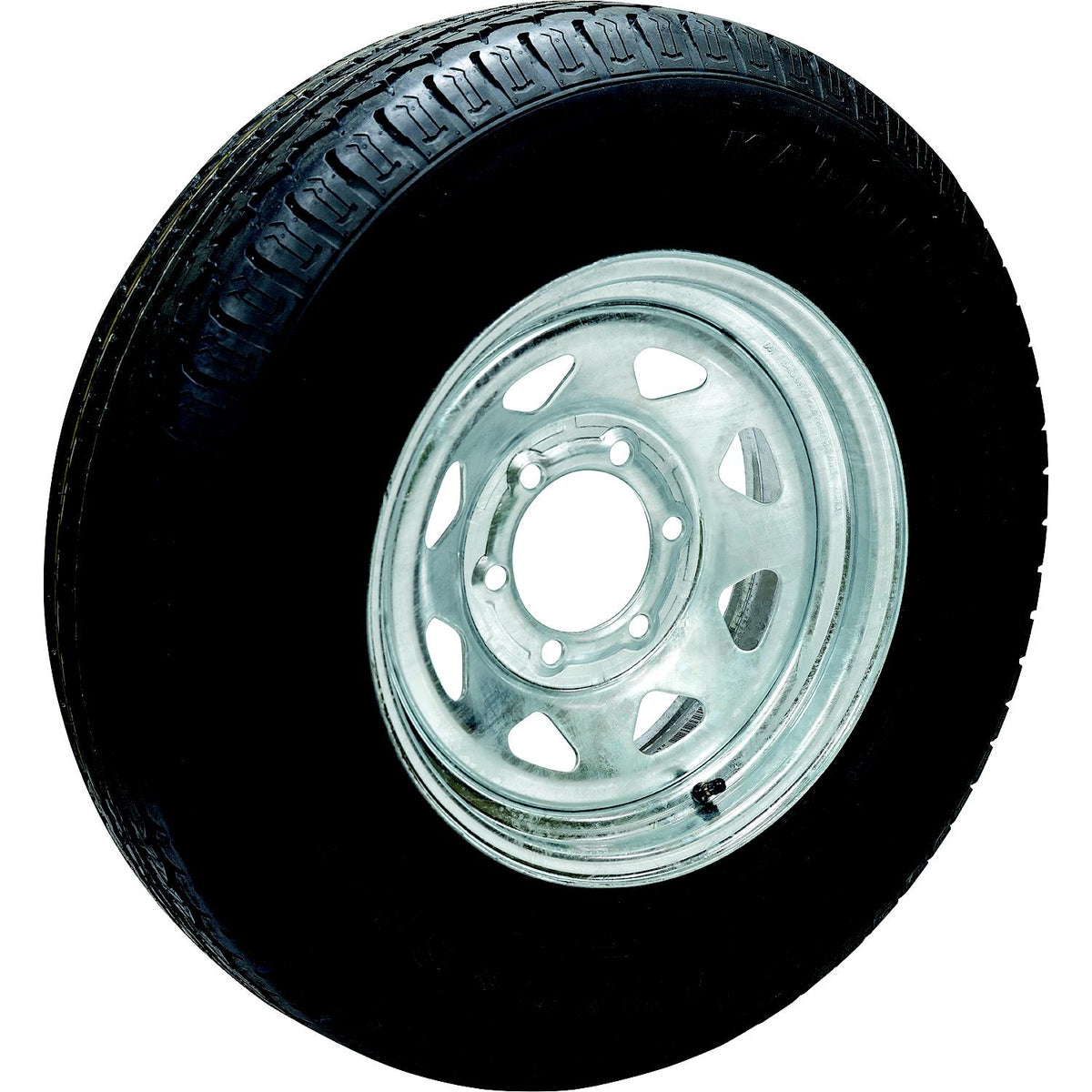 ST225/75R15D/6H KR35 15in Galvanized Spoke, 6-Lug on 5-1/2in Radial Tire & Wheel
