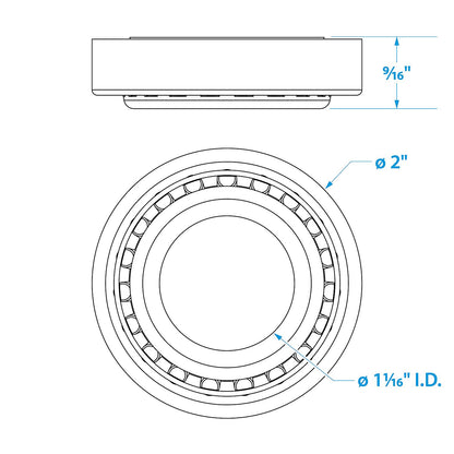 Trailer Wheel Bearing Kit, 1-1/16in