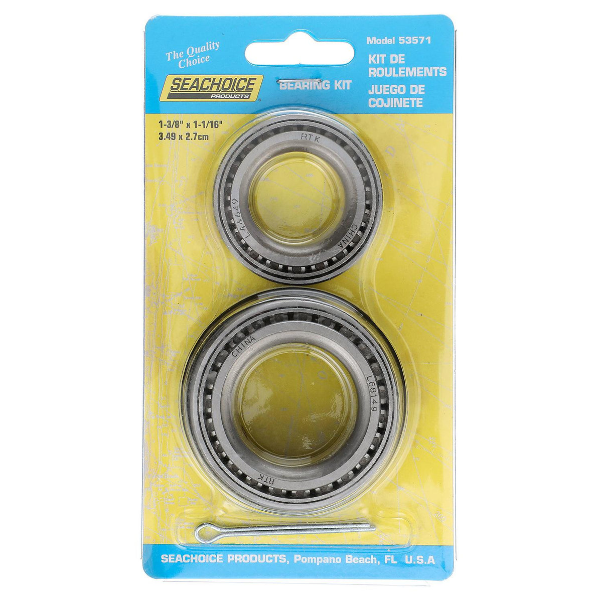 Trailer Wheel Bearing Kit, 1-3/8in x 1-1/16in