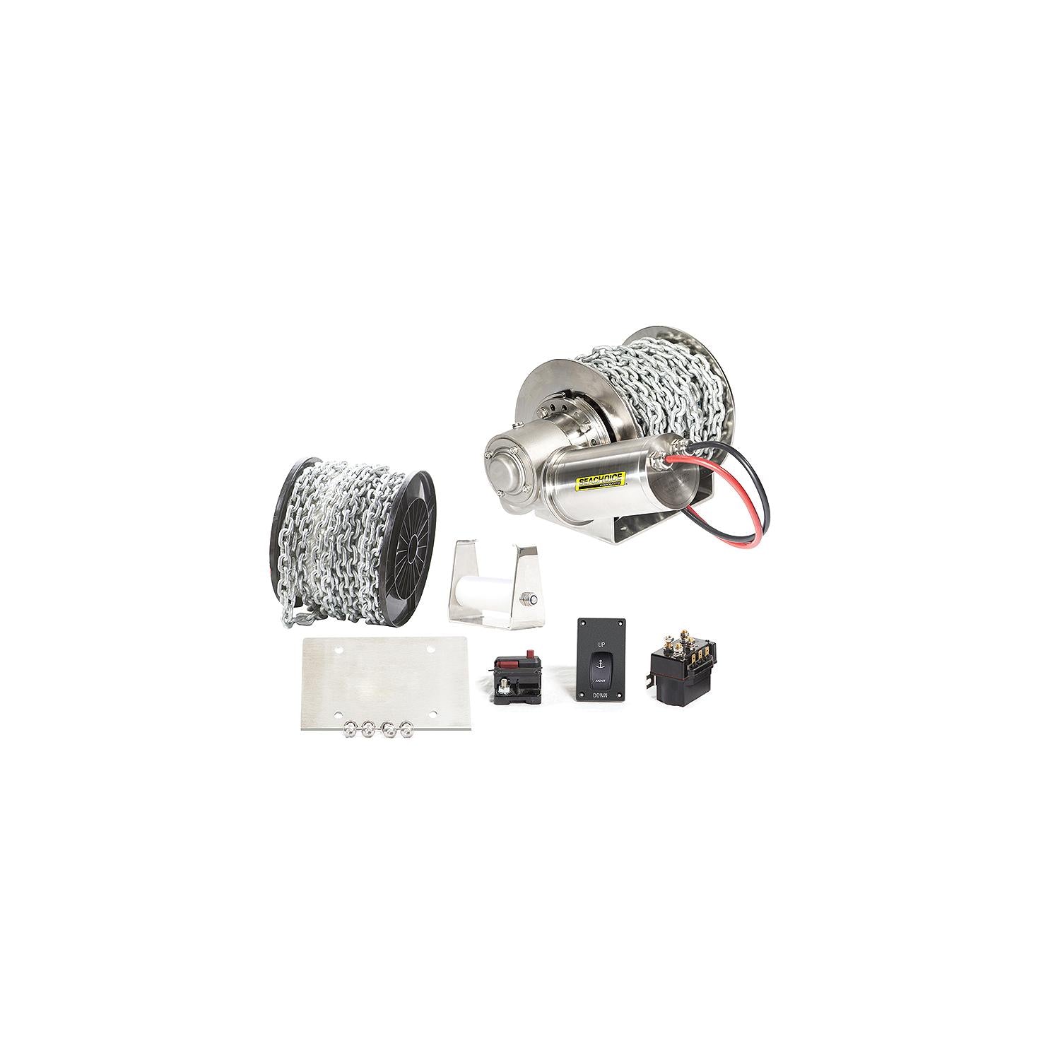Stainless Steel Drum Winch Kit, Deluxe Series 1000