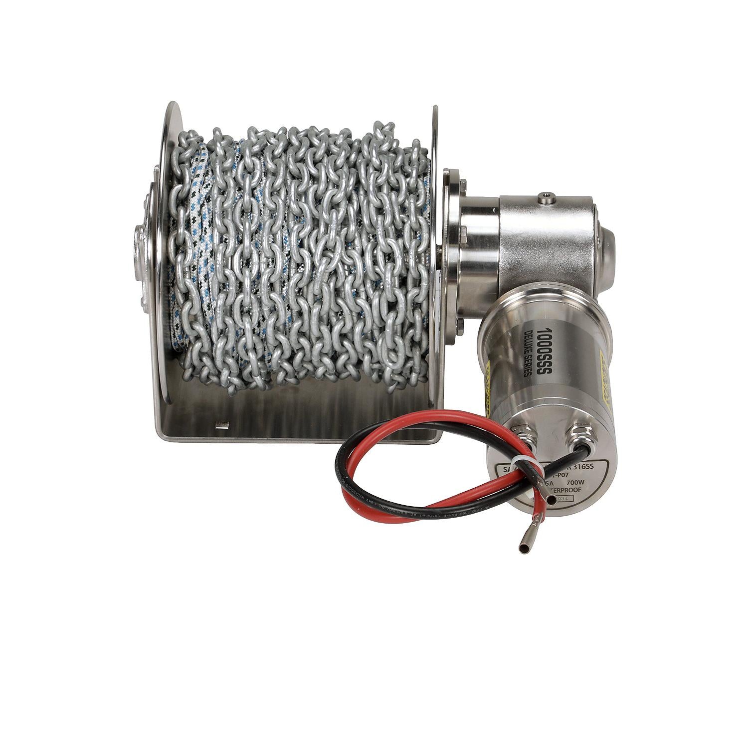 Stainless Steel Drum Winch Kit, Deluxe Series 1000