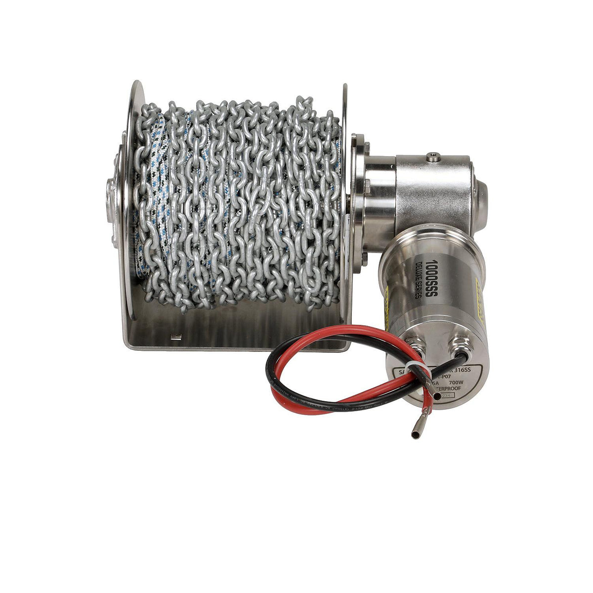 Stainless Steel Drum Winch Kit, Deluxe Series 1000
