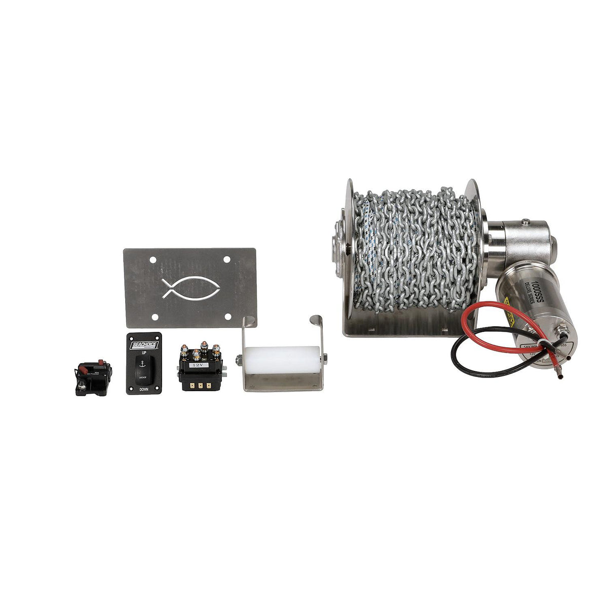 Stainless Steel Drum Winch Kit, Deluxe Series 1000