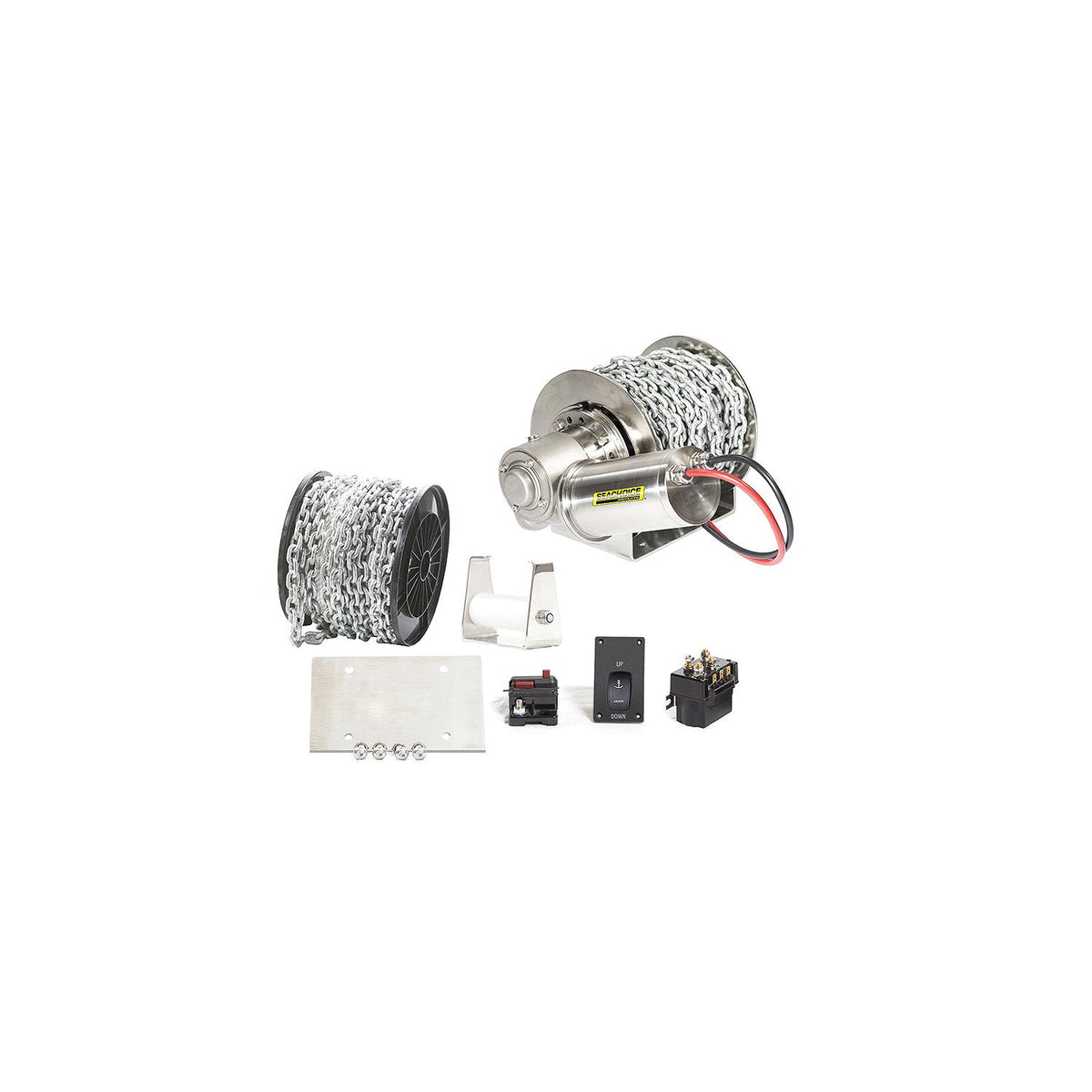 Stainless Steel Drum Winch Kit, Deluxe Series 1000