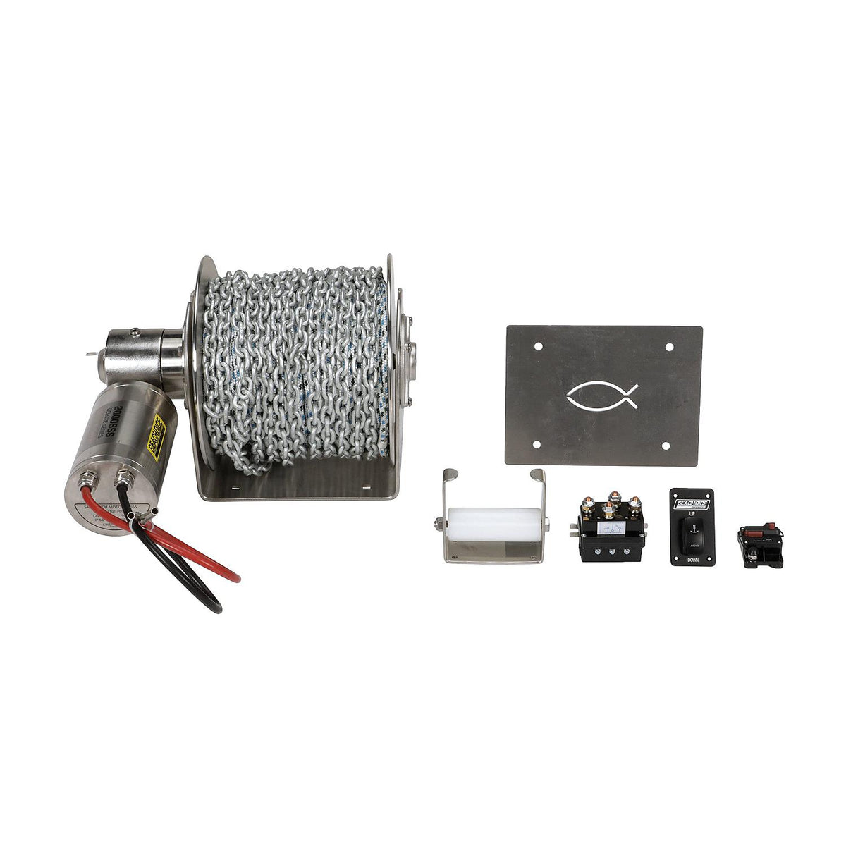 Stainless Steel Drum Winch Kit, Deluxe Series 2000