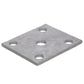 Medium Duty Axle U-Bolt Plate, 1/4in x 4in x 3-3/8in