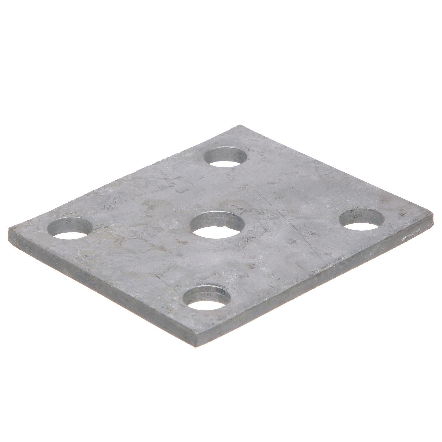 Medium Duty Axle U-Bolt Plate, 1/4in x 4in x 3-3/8in