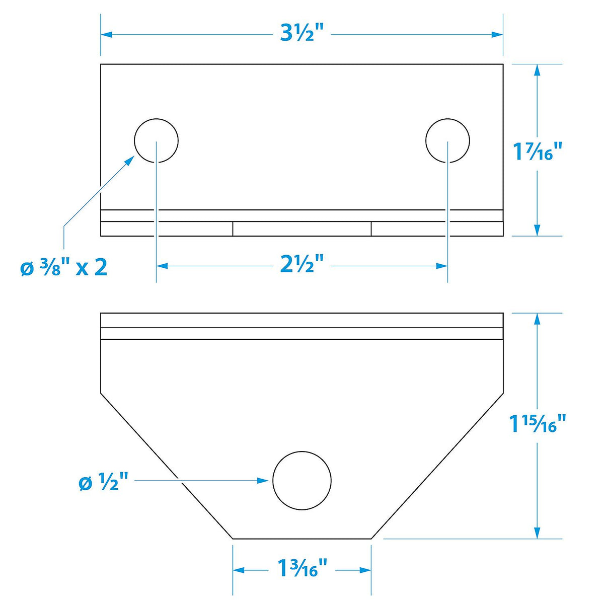 Angle Bracket Only for Swivel Bolster Bracket