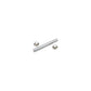 Zinc Plated Steel Roller Shaft w/ 2 Pal Nuts, 1/2in Shaft for 12in Roller
