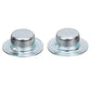 Zinc Plated Steel Roller Shaft w/ 2 Pal Nuts, 1/2in Shaft for 10in Roller