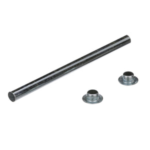 Zinc Plated Steel Roller Shaft w/ 2 Pal Nuts, 1/2in Shaft for 12in Roller