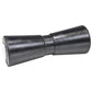 Heavy Duty Rubber Keel Roller, Black, 8in, Bulk