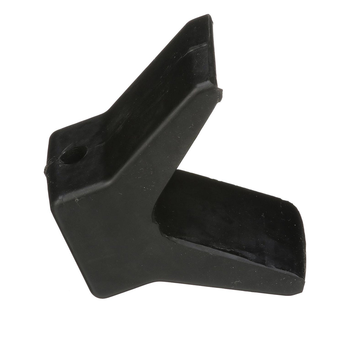 Molded Y Bow Stop, Black rubber, 2in x 2in, Bulk