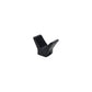 Molded Y Bow Stop, Black rubber, 3in x 3in, Bulk