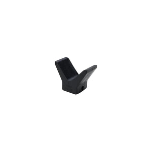 Molded Y Bow Stop, Black rubber, 2in x 2in