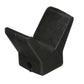 Molded Y Bow Stop, Black rubber, 3in x 3in, Bulk