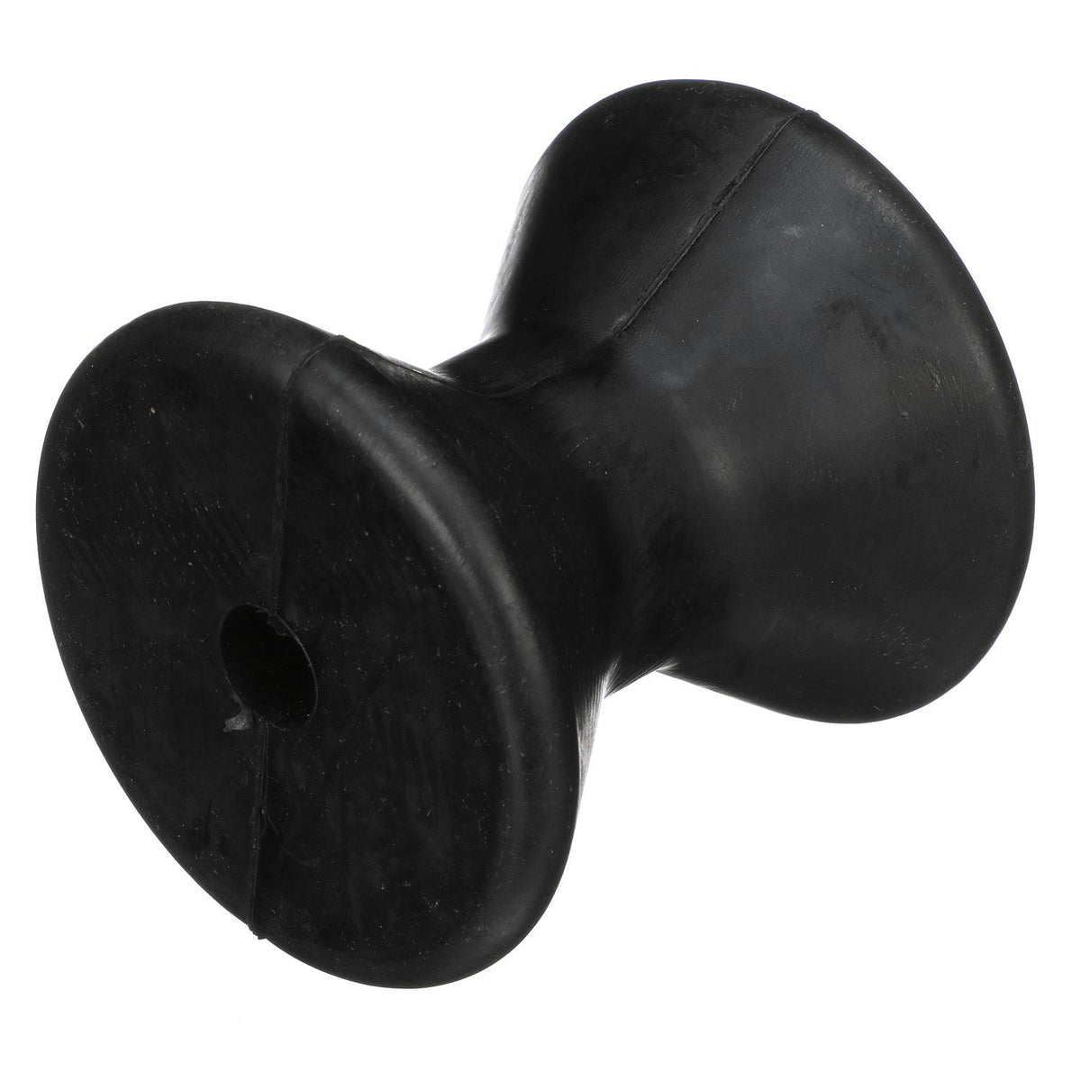Molded Bow Roller, Black rubber, 3in, Bulk