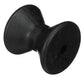 Molded Bow Roller, Black rubber, 3in, Bulk