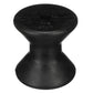 Molded Bow Roller, Black rubber, 3in, Bulk