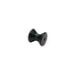 Molded Y Bow Stop, Black rubber, 4in, Bulk