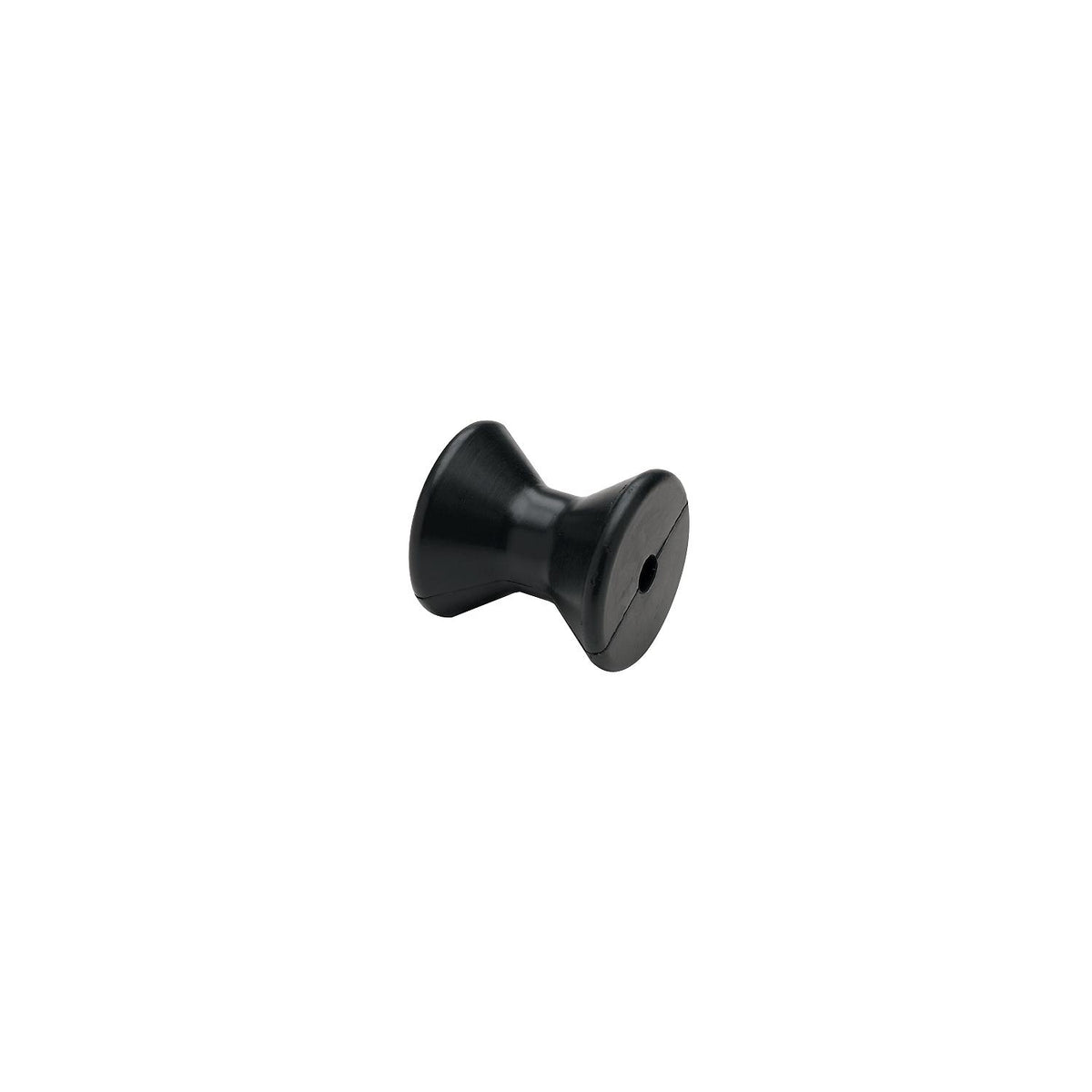 Molded Y Bow Stop, Black rubber, 4in