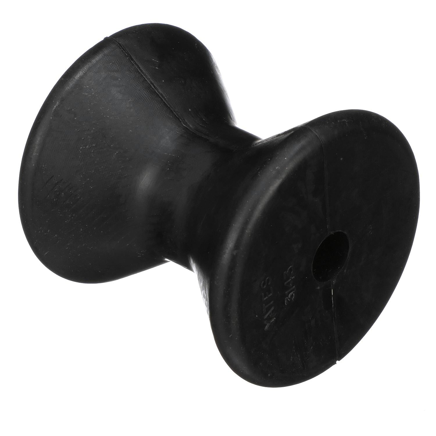 Molded Y Bow Stop, Black rubber, 4in, Bulk
