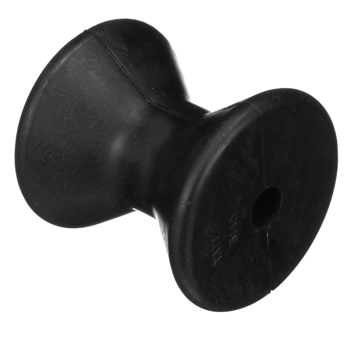 Molded Y Bow Stop, Black rubber, 4in, Bulk