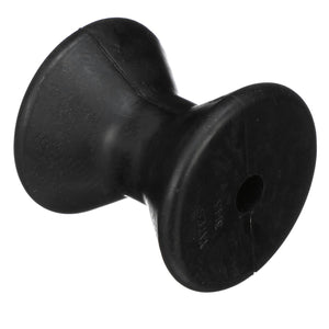 Molded Y Bow Stop, Black rubber, 4in, Bulk