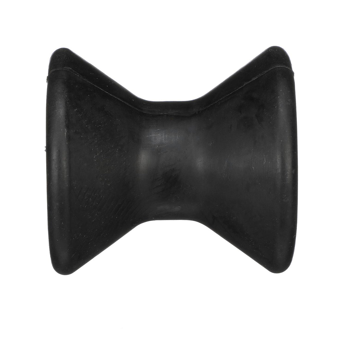 Molded Y Bow Stop, Black rubber, 4in, Bulk