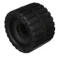 Ribbed Roller, Black Rubber, 4-3/8in x 3in