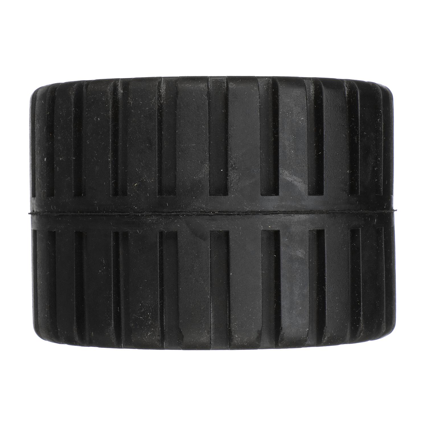 Ribbed Roller, Black Rubber, 4-3/8in x 3in