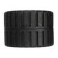 Ribbed Roller, Black Rubber, 4-3/8in x 3in