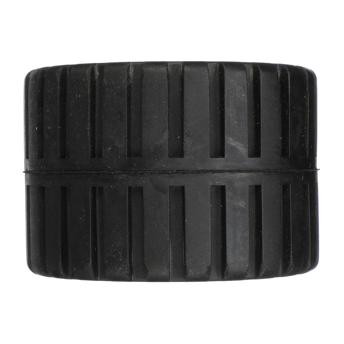 Ribbed Roller, Black Rubber, 4-3/8in x 3in