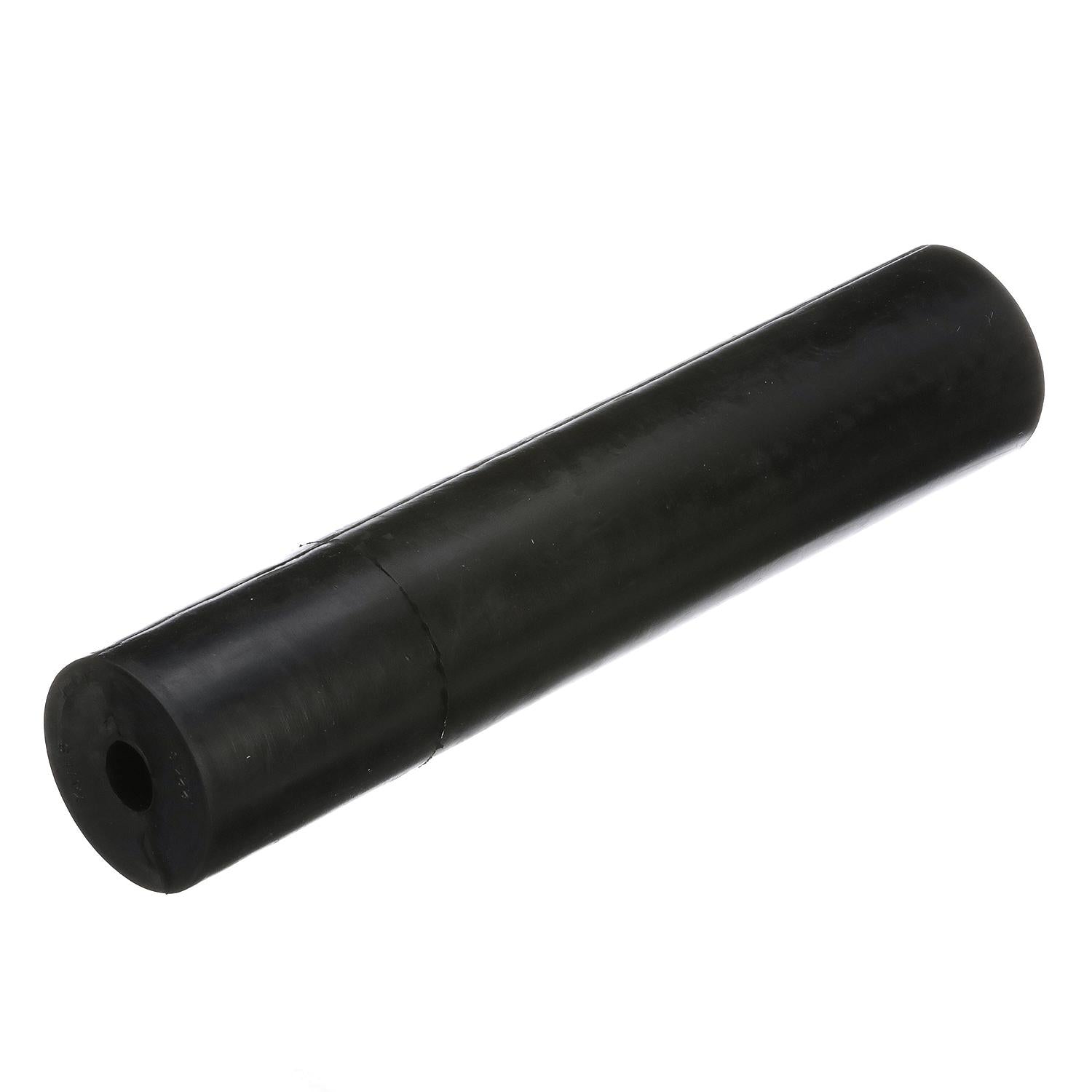 Black Rubber Straight Roller 12in x 2-1/2in w/ 5/8in ID