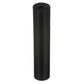 Black Rubber Straight Roller 12in x 2-1/2in w/ 5/8in ID